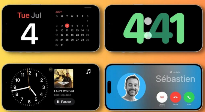 乳山苹果手机维修分享iOS17横屏充电待机显示有什么好处 
