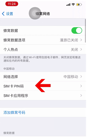 乳山苹果14维修网分享如何给iPhone14的SIM卡设置密码 