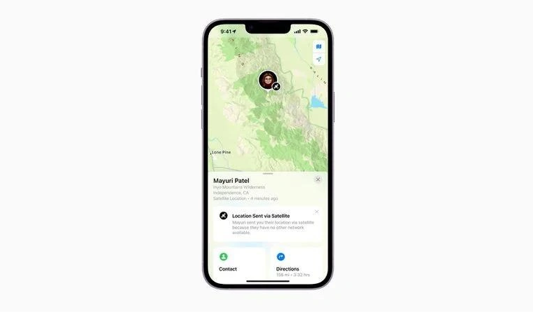 乳山苹果14维修分享iPhone14系列中 FindMy功能通过卫星分享位置方法教程 