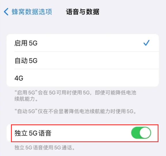 乳山苹果14维修分享iPhone 14 Pro如何开启VoNR 